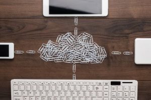 cloud service paper clips